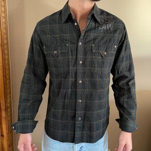 G- STAR BUTTON UP MEN SIZE XL